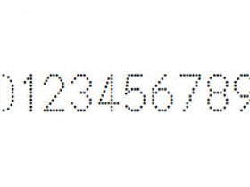 喷码字体26,喷码数字字体,打码数字字体,生产日期字体,单排机打点阵数字字体,可用于打印喷码