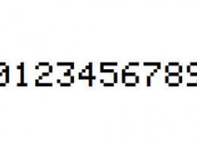 喷码字体29,喷码数字字体,方形机打点阵数字字体,标签数字字体,条码数字字体,可用于打印喷码、标签、条形码