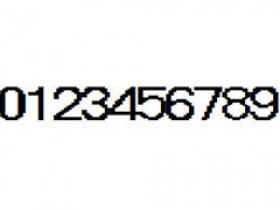 像素字体9,像素数字字体,条码数字字体,标签数字字体,可用于打印标签、条形码