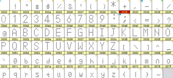 喷码字体26,喷码数字字体,打码数字字体,生产日期字体,单排机打点阵数字字体,可用于打印喷码