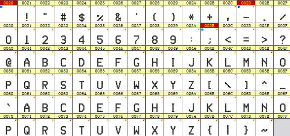 喷码字体6,双排点阵数字字体,生产日期字体,机打点阵数字字体,可用于打印喷码